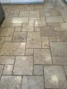 travertine floor before cleaning Memphis