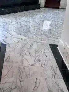 bathroom marble floor polishing results