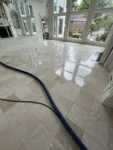 marble floor before polishing