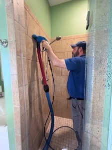 shower steam cleaning process