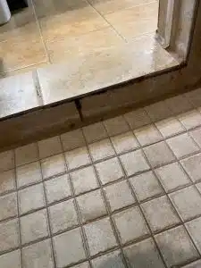 before shower cleaning