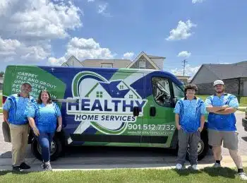 Healthy Home Services team with van
