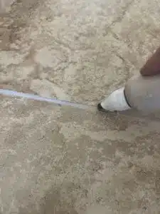 Applying grout color seal Healthy Home Services Collierville TN