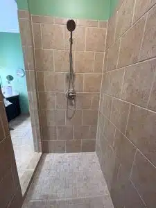 after shower cleaning