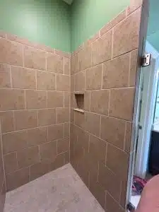 after shower cleaning